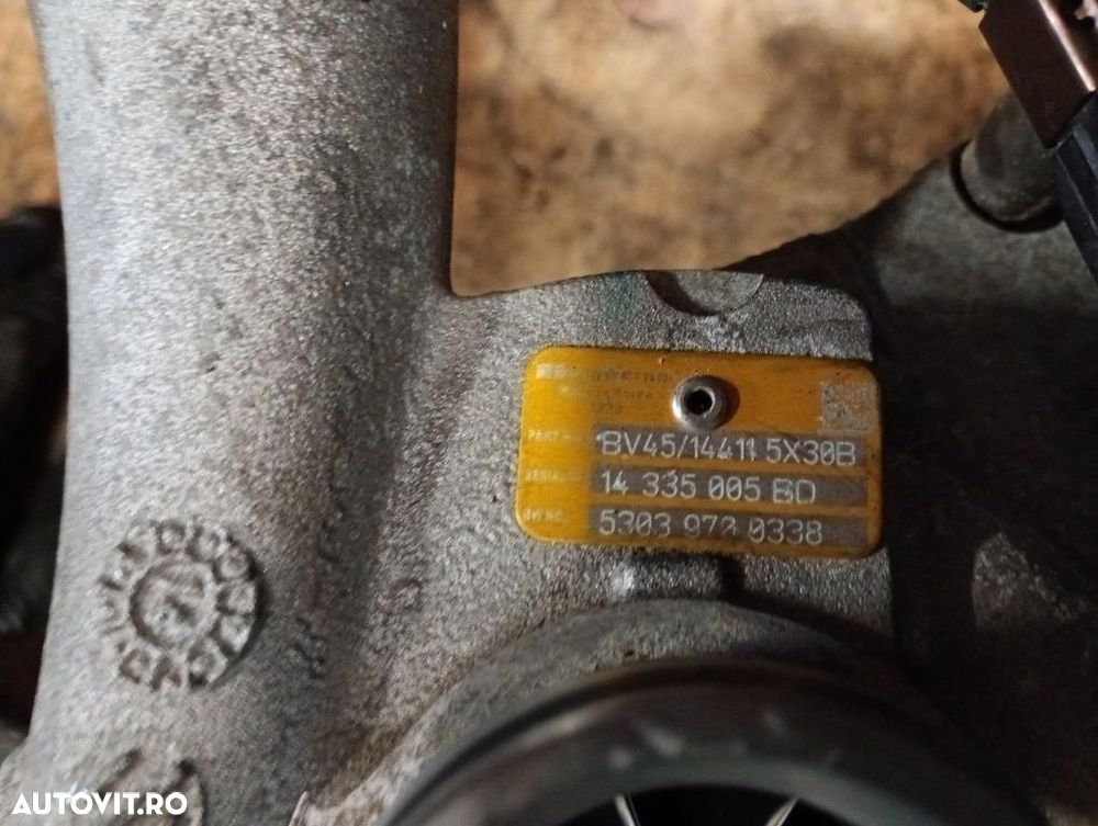 Turbina turbo turbosuflanta nissan Navara d40 2.5dci euro5 cod 53039700338 perfect functionala - 4