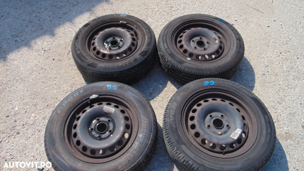 Jante R15 VW Golf 6 Seat Leon Toledo Skoda Octavia Audi A3 Touran Passat b7 jante cu anvelope vara - 5