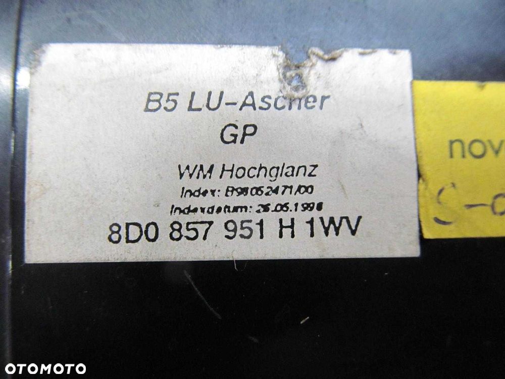 AUDI A4 B5 LIFT POPIELNICZKA PRZOD DREWNO 8D0857951G - 6