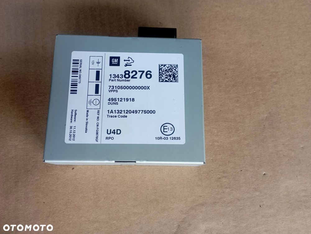 OPEL MOKKA A I 1 MODUŁ WZMACNIACZ RADIA 13438276 - 2