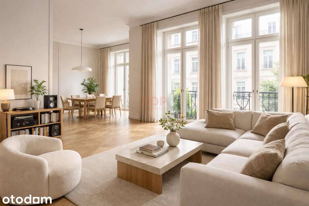 50 m2 salonu i tyle samo prywatnego tarasu na dachu kamienicy.