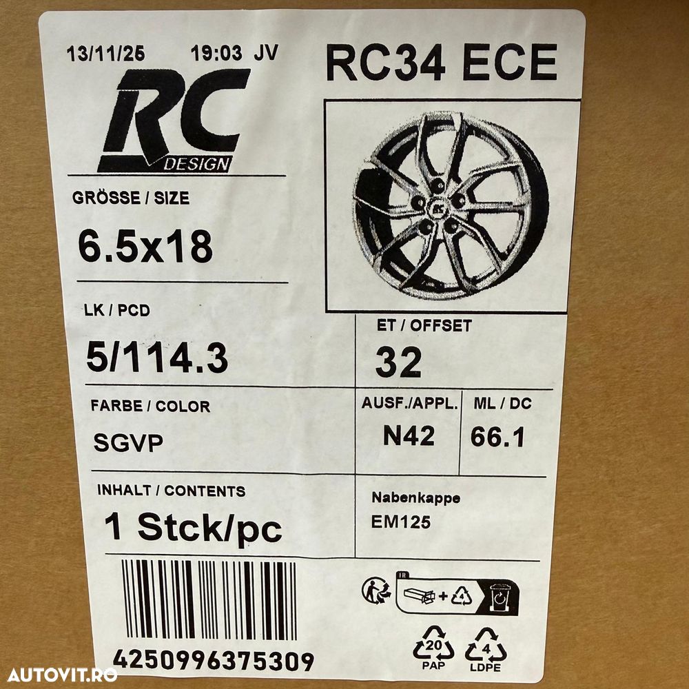 Jante Dacia Duster III, Dacia Bigster, 18 inch, noi - 4