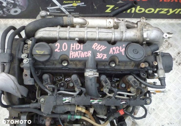 SILNIK PEUGEOT 307 2.0 HDI RHY SIEMENS 192 TYS UKŁ. PALIW - 2