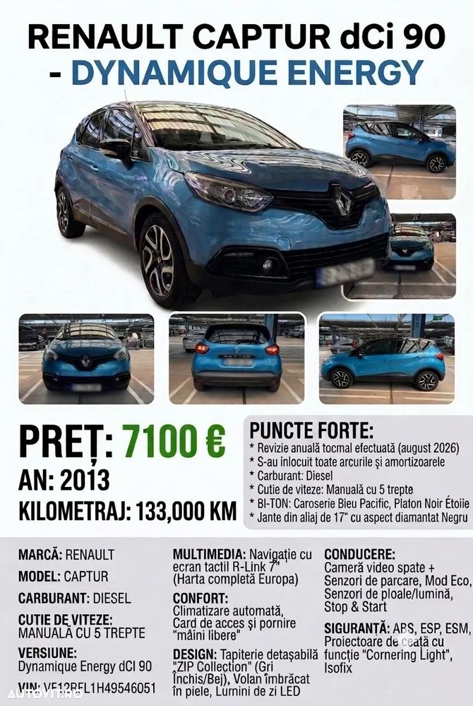 Renault Captur ENERGY dCi 90 Start&Stop Dynamique - 1