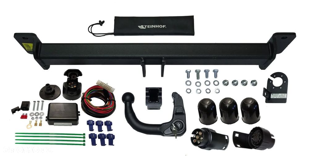 HAK HOLOWNICZY Z KULĄ WYPINANĄ PIONOWO ZABEZPICZONĄ KLUCZYKIEM +MODUŁ BMW X3 E83+7PNI13P - 2