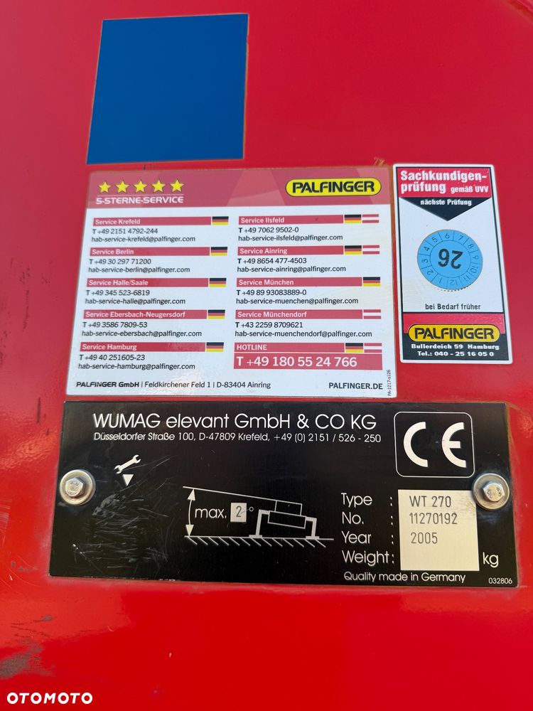 Mercedes-Benz Podnośnik Koszowy Wumag WT300 30Metrów  20m w Bok Zwyżka UDT na Rok! Ogon ! Jak Ruthman GSR Multitel - 8
