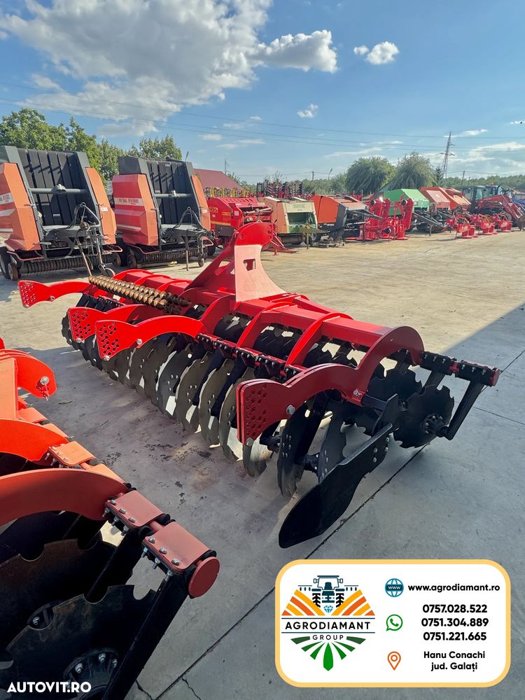 STRUMIK TIGER 4M - Disc Agricol cu talere independente - tavalug COARDA sau ELICOIDAL - 4