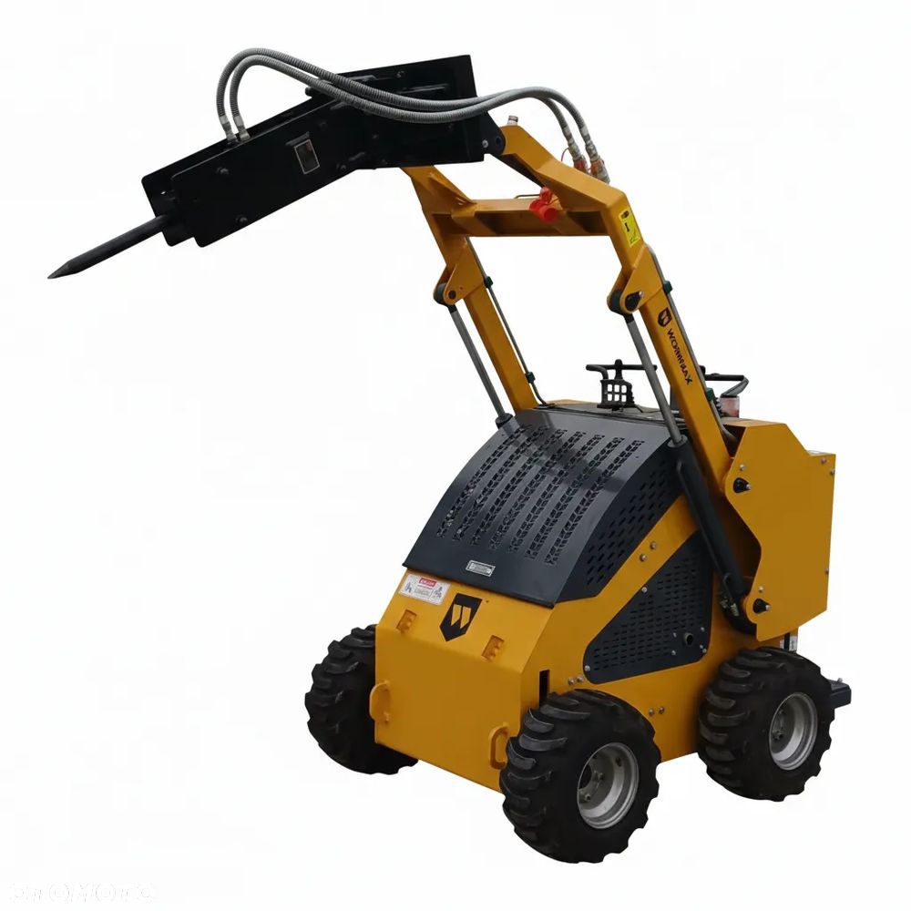 Miniładowarka Kołowa Burtowa WORKMAX 460 SKID-STEER Zestaw (Łyżka + Młot) - 3