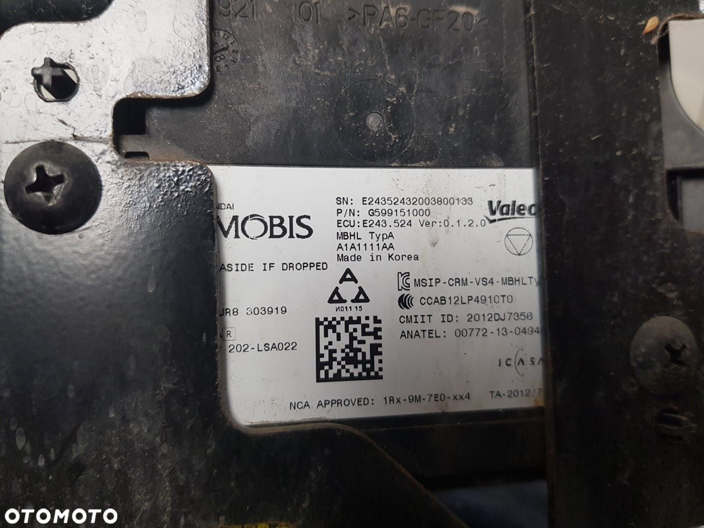 CZUJNIK MARTWEGO POLA RADAR SENSOR KIA NIRO LIFT 19-22  99140-G5000 - 6