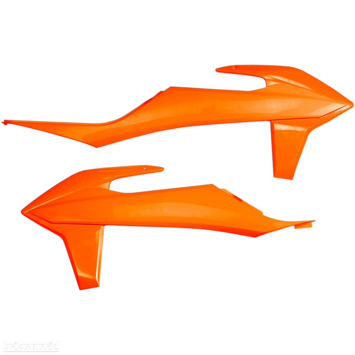 tampas laterais de radiador polisport laranja ktm sx - 1
