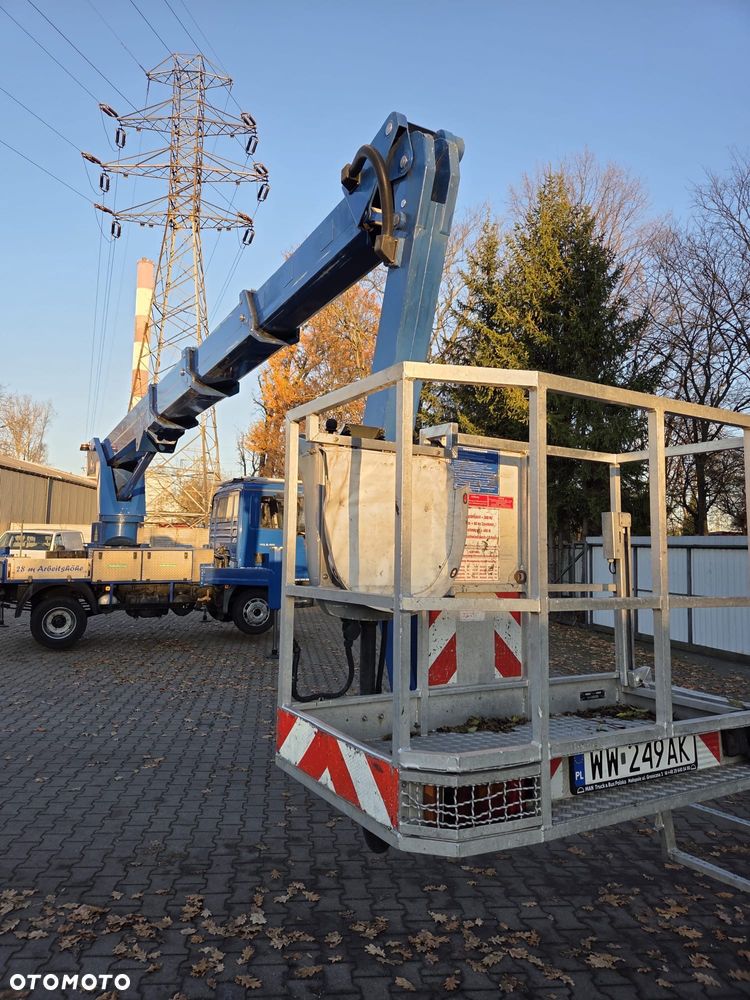MAN Podnośnik Koszowy Zwyżka 28 Metrów Bison Wumag 20 w Bok UDT Import Niemcy jak Ruthmann GSR - 35