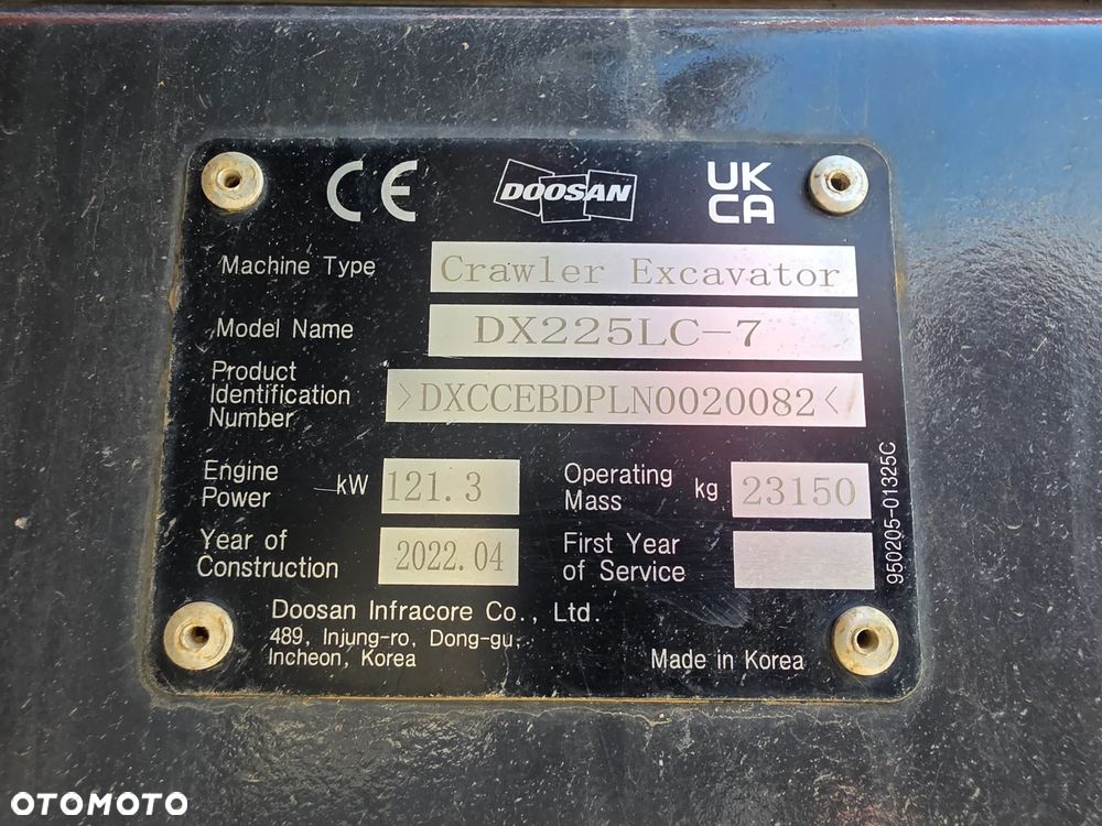 Doosan DX 225 LC-7, 2022 ROK, 2700 MTH - 40