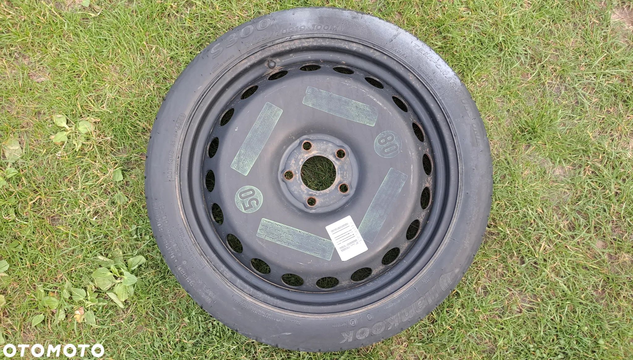 Koło Dojazdowe 19 Audi A4 B8 B9 A5 8T 5x112 ET 29 125/70 R19 8K0601027D - 1