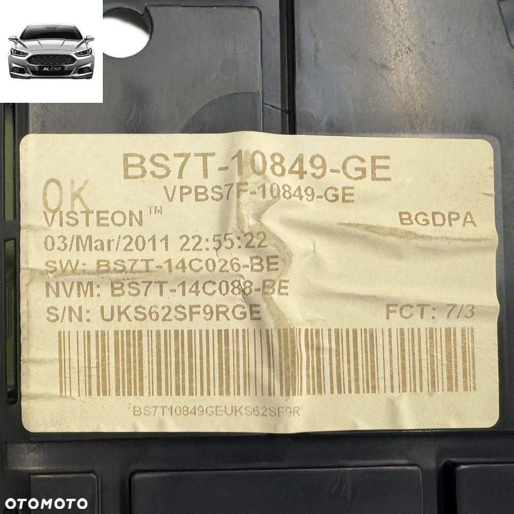 LICZNIK FORD S-MAX MK1, MONDEO MK4 LIFT DIESEL BS7T-10849-GE EU - 4