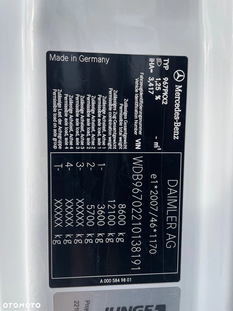 Mercedes-Benz ATEGO 816, 15 euro palet, ładownośc 3,2 tony! - 13