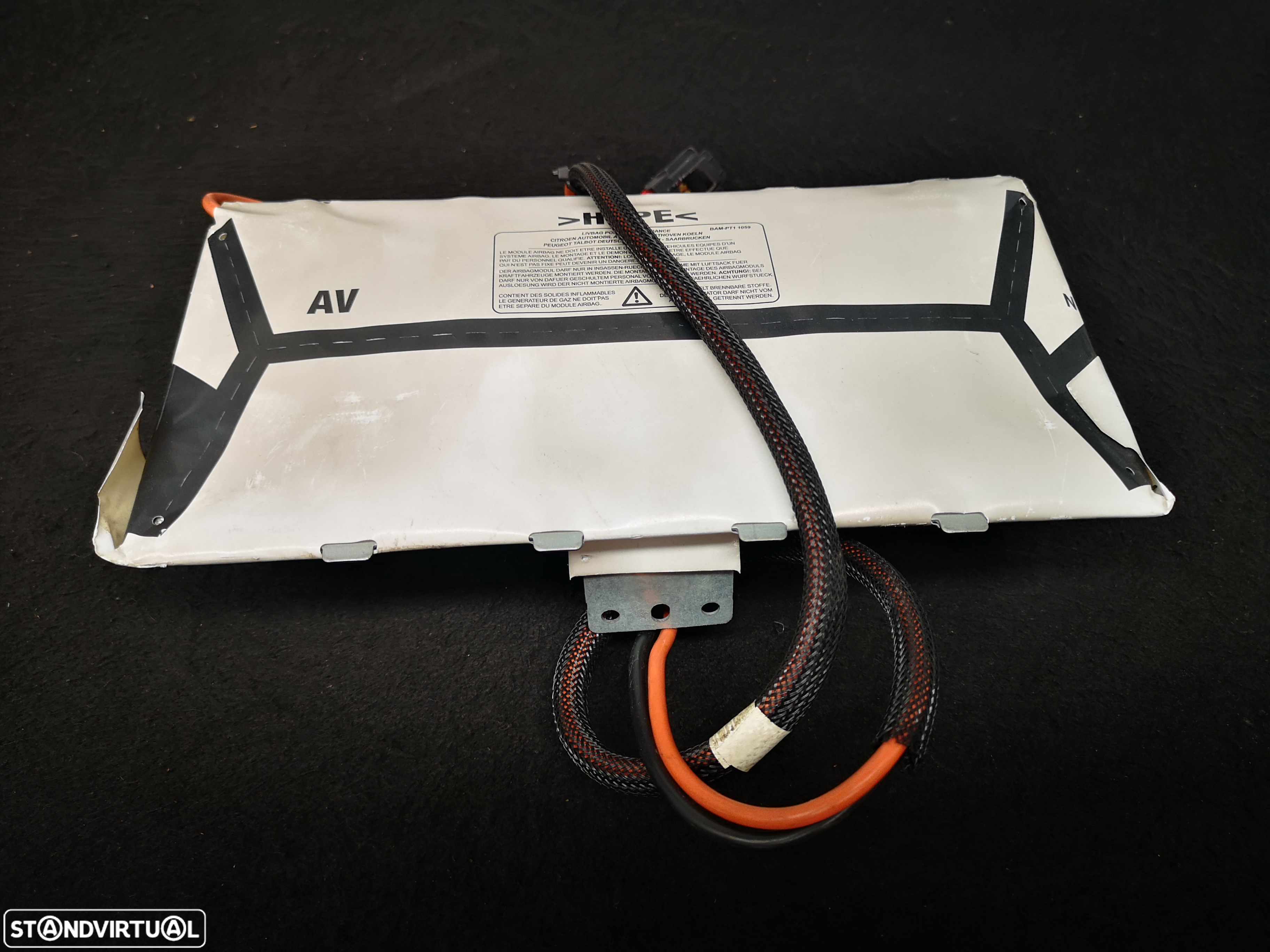 Airbag do tablier pasageiro Peugeot 307  2002+ - 4