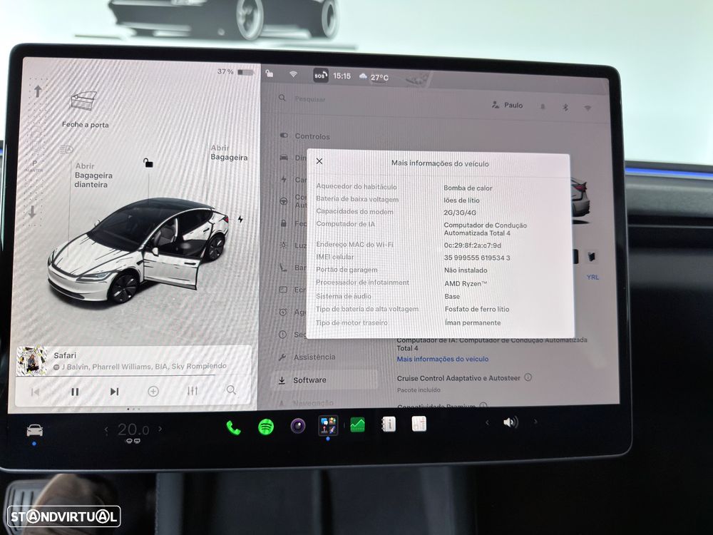 Tesla Model 3 Tração Traseira Premium - 15