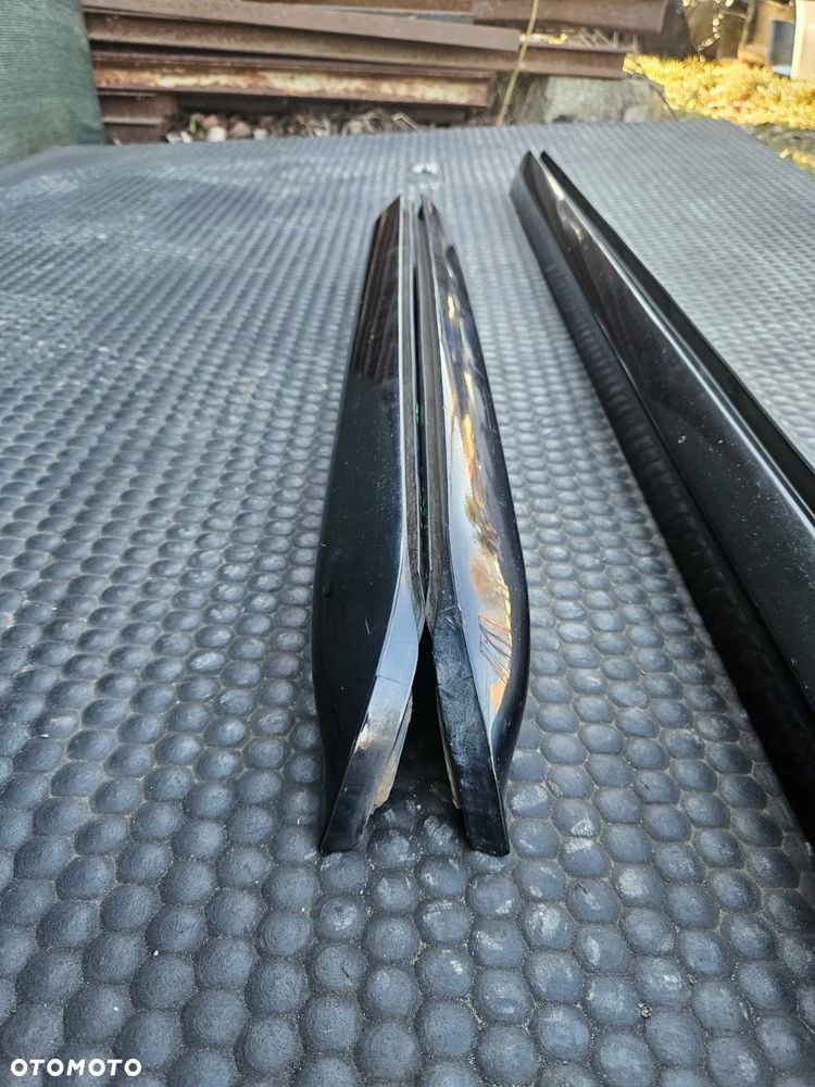 Listwa Listwy Drzwi S-Line Dolne Czarne Komplet Audi A4 B6 B7 Oryginalne - 33