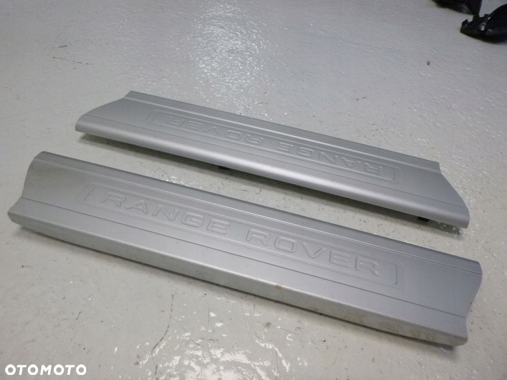 RANGE ROVER SPORT L494 VOGUE L405 LISTWA PROGOWA NAKŁADKA SREBRNA LOGOWANA LEWA PRAWA PRZÓD KOMPLET ORYGINAŁ - 3