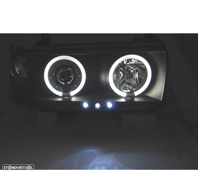 FARÓIS TOYOTA LAND CRUISER FJ 80 90-97 ANGEL EYES PRETO - 2