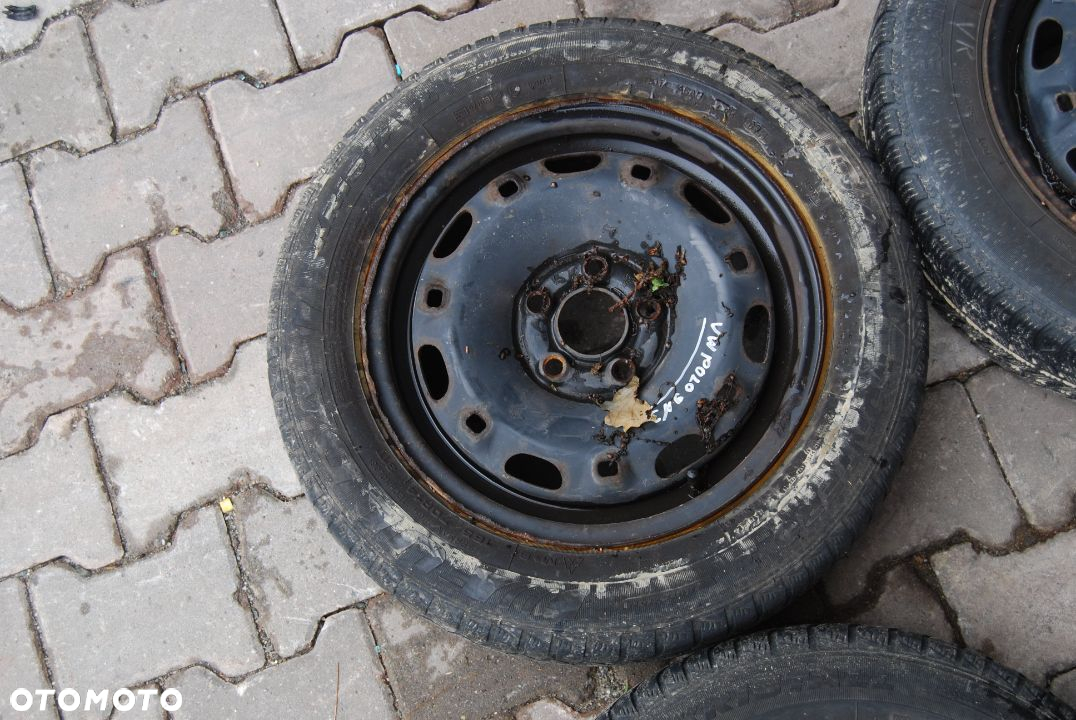 KOŁA FELGI STALOWE + OPONY ZIMOWE 165/70R14 5X100 6Q0601027H ET35 6J VW POLO IV SEAT SKODA 6Q0601027C - 7