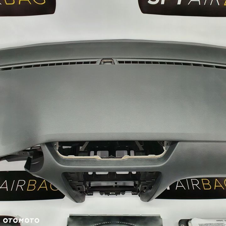 SKODA OCTAVIA III 3 5E0 DESKA ROZDZIELCZA KONSOLA KOKPIT PULPIT PODUSZKI AIRBAG AIR BAG PASY KIT SET - 4