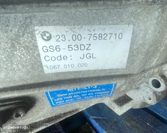 Caixa de Velocidades BMW Serie 3 E90/E91/E92/E93 Ref: 2300-7582710/GS6-53DZ - 5