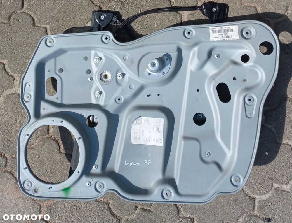 Touran I mechanizm szyby przedni przód PRAWY LIFT EU Volkswagen