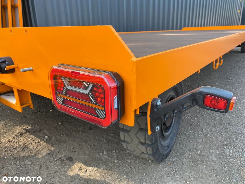 Ackermann KAMPA niemiecka przyczepa przemysłowa udźwig 5 ton 190x550cm dach + plandeka firanka, jak NOWA pociąg transportowy z 2 przyczep - 16