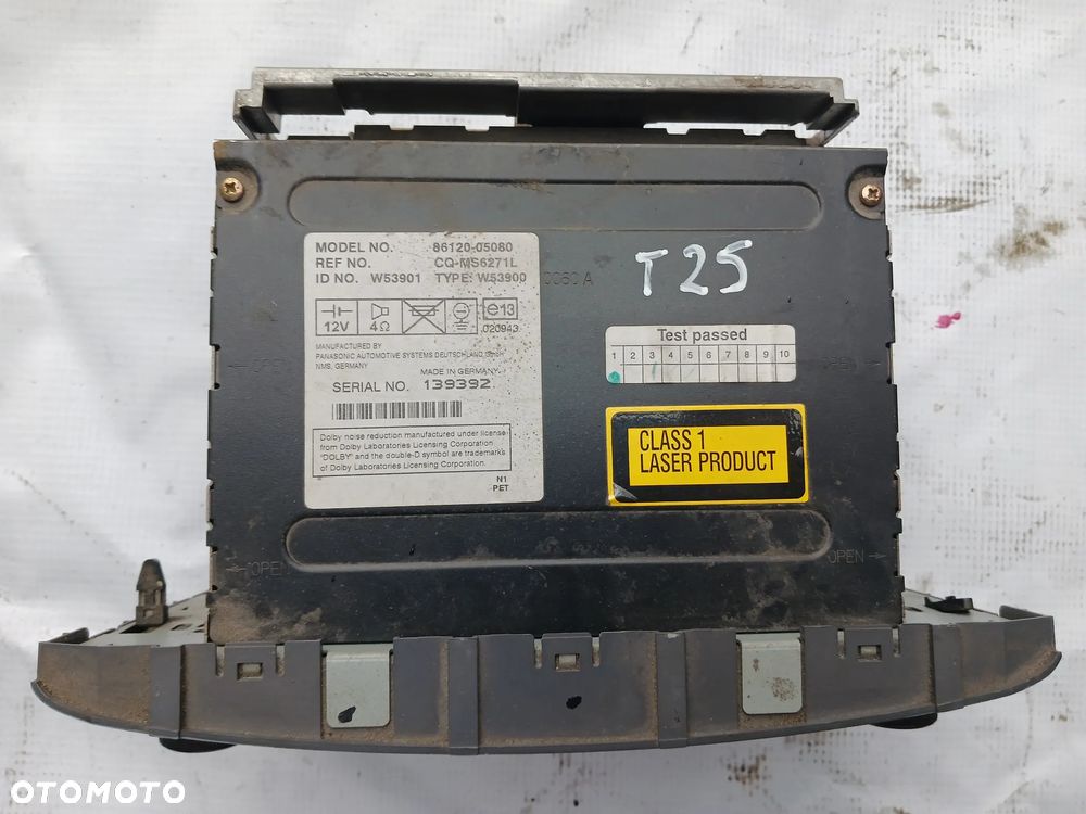 Panel środkowy radio panel nawiewu Toyota Avensis T25 55900-05200 55902-05050-H radio wyświetlacz panel sterowania konsola środkowa - 9