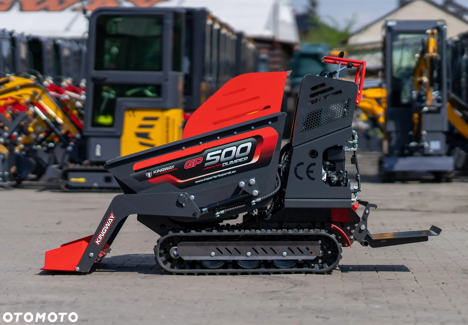 Kingway GP500 Dumper Wozidło taczka Miniwywrotka 500kg na GĄSIENICACH - 12