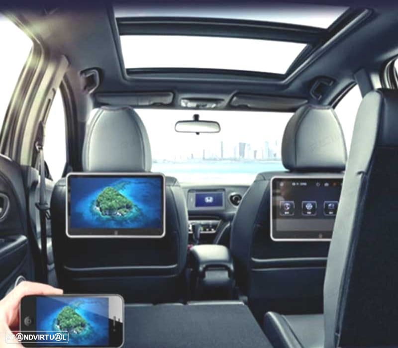 ECRÃ PARA ENCOSTO DE CABEÇA MULTIMEDIA 10 PULGADAS HD TÁCTIL USB SD - 4