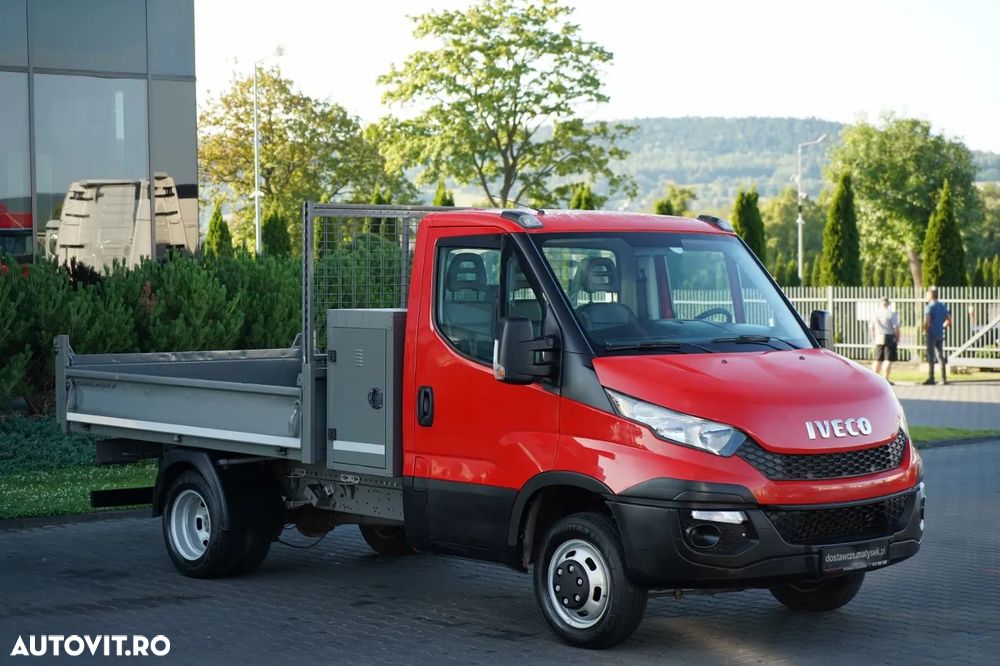 Iveco DAILY 35-130 / BASCULATOR SPATE / DUBLU / MANUAL / PIELE / EURO 6 - 12