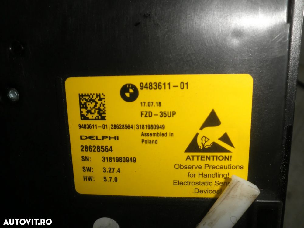Plafoniera fata BMW Seria 5 G30 G31 9483611 - 3