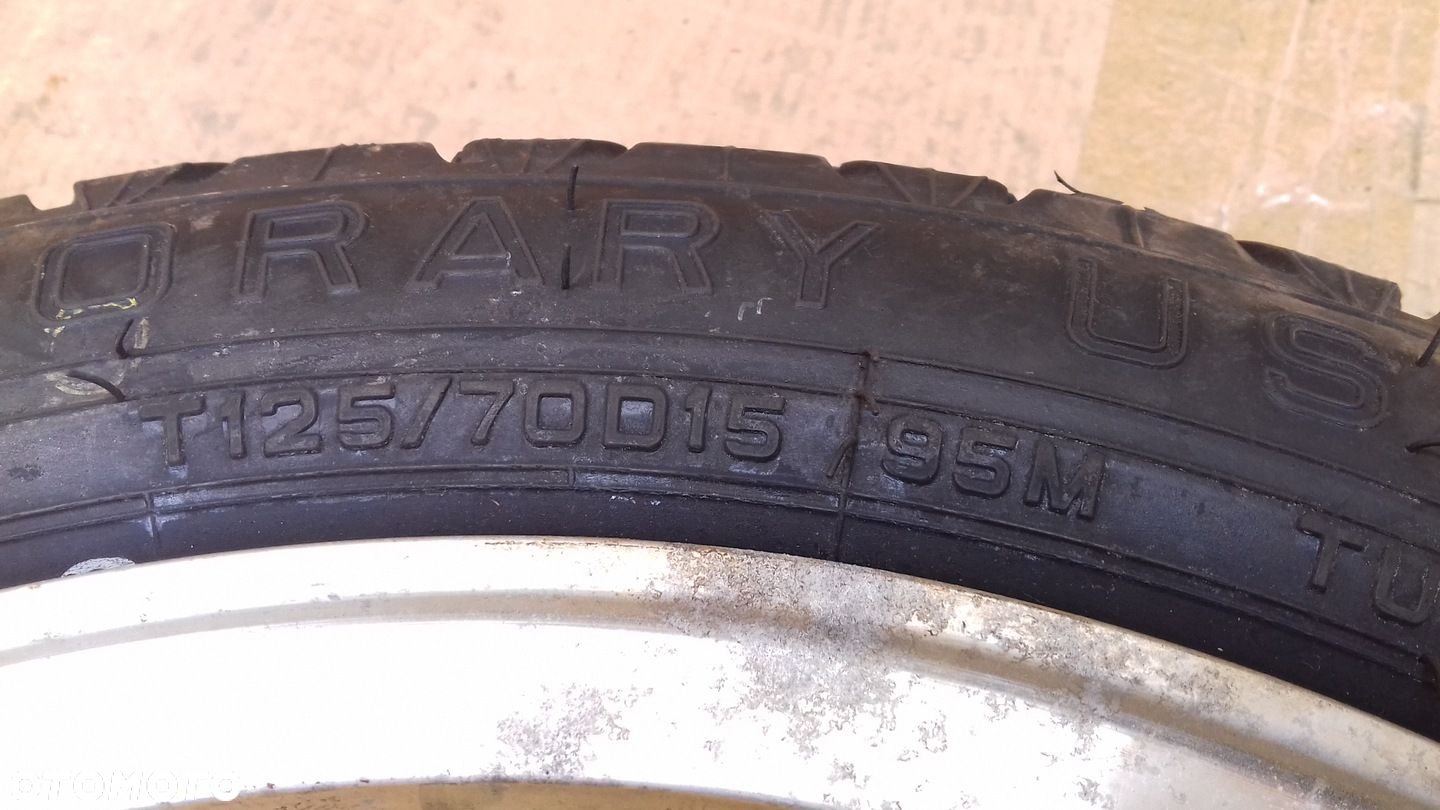 KOŁO DOJAZDOWE ALUMINIOWE 4x100 R15 DUNLOP T25/70/D15 HONDA - 6