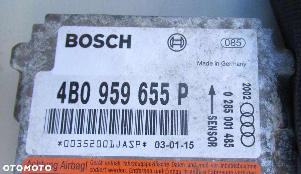 AUDI A6 C5 LIFT DESKA KONSOLA AIRBAG PASY SENSOR - 4