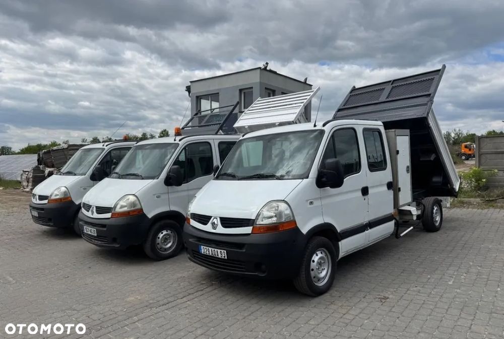 Renault Master 2009 r. kraty wywóz liści Wywrotka Kiper Brygadówka 7 Osobowy Dubelkabina Dobelkabina Wywrot Doka - 1
