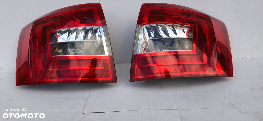 Lampa lewa prawa Skoda Octavia III 3 LIFT KOMBI LED kompletna tylna tył oryginał - 5