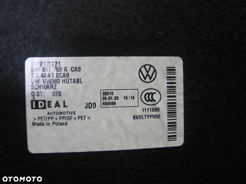 polka bagaznika vw golf 8 VIII 19-24r. 5H6867769A - 10