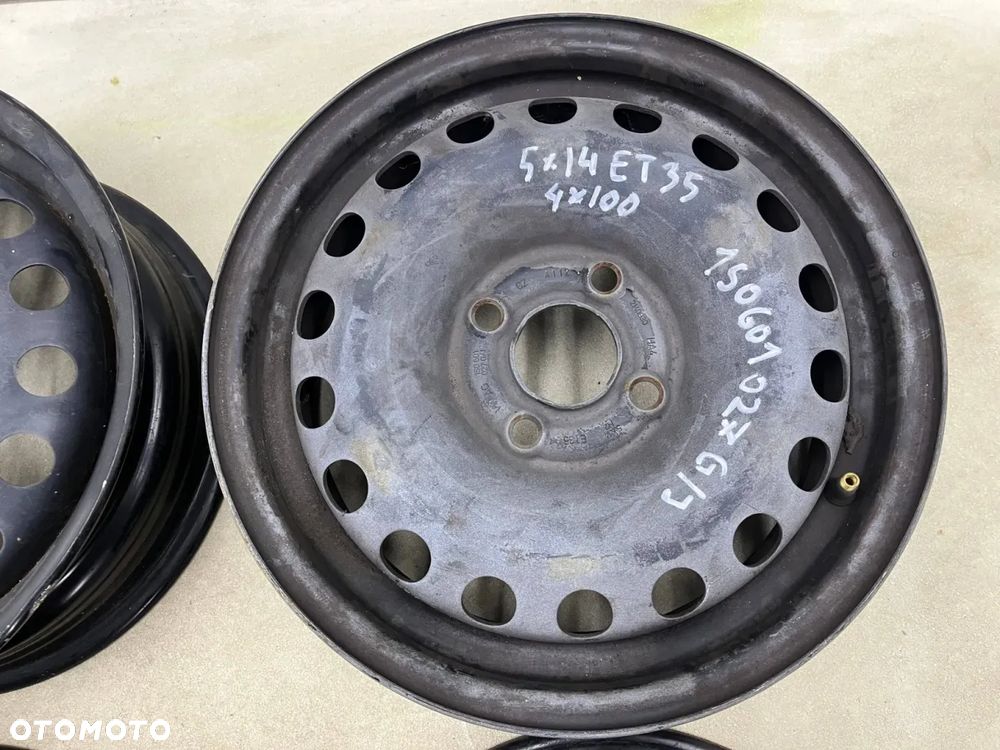 Felgi Vw UP Skoda CITIGO SEAT MII FELGA stalowa 5X14 4X100 ET 35 KOMPLET 1s0601027g 1s0601027j - 5