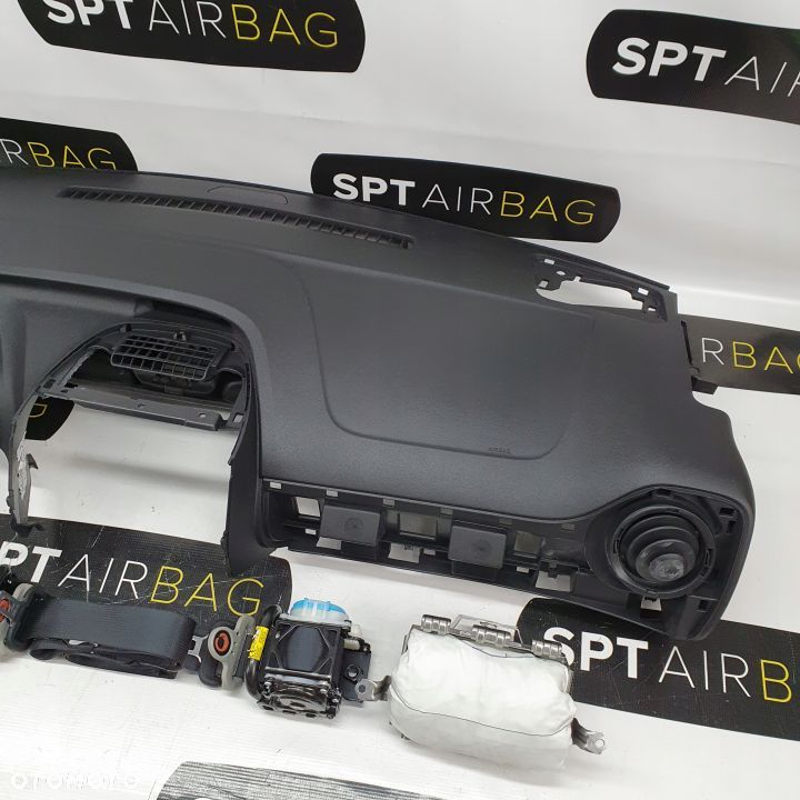 TOYOTA AYGO DESKA ROZDZIELCZA KONSOLA KOKPIT PULPIT PODUSZKI AIRBAG AIR BAG PASY KIT SET - 3