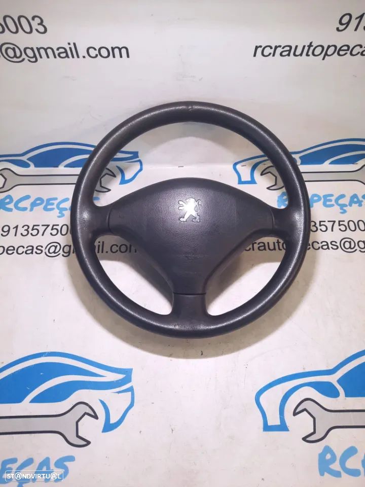 VOLANTE GUIADOR COMPLETO ORIGINAL PEUGEOT 307 AIRBAG 96345022 4109AR 96345028ZR - 4