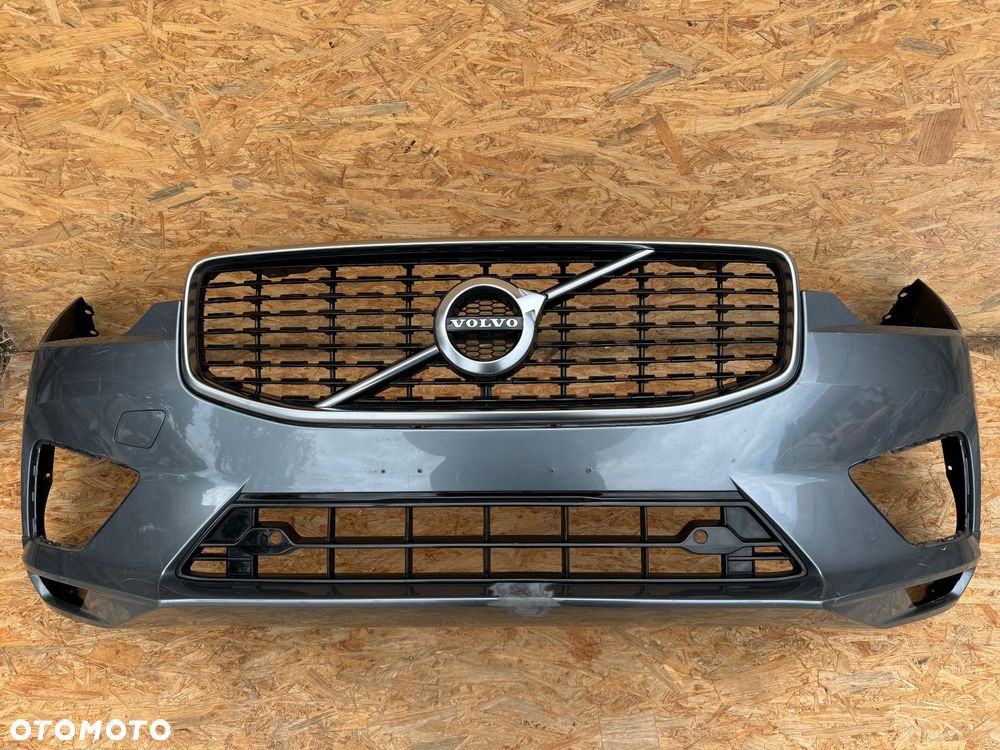 ZDERZAK PRZÓD PRZEDNI VOLVO XC60 II 2 17+ R-DESIGN 4PDC GRILL KRATKA ŚRODKOWA 31449127 32296071 31425534 ORYGINAŁ - 1