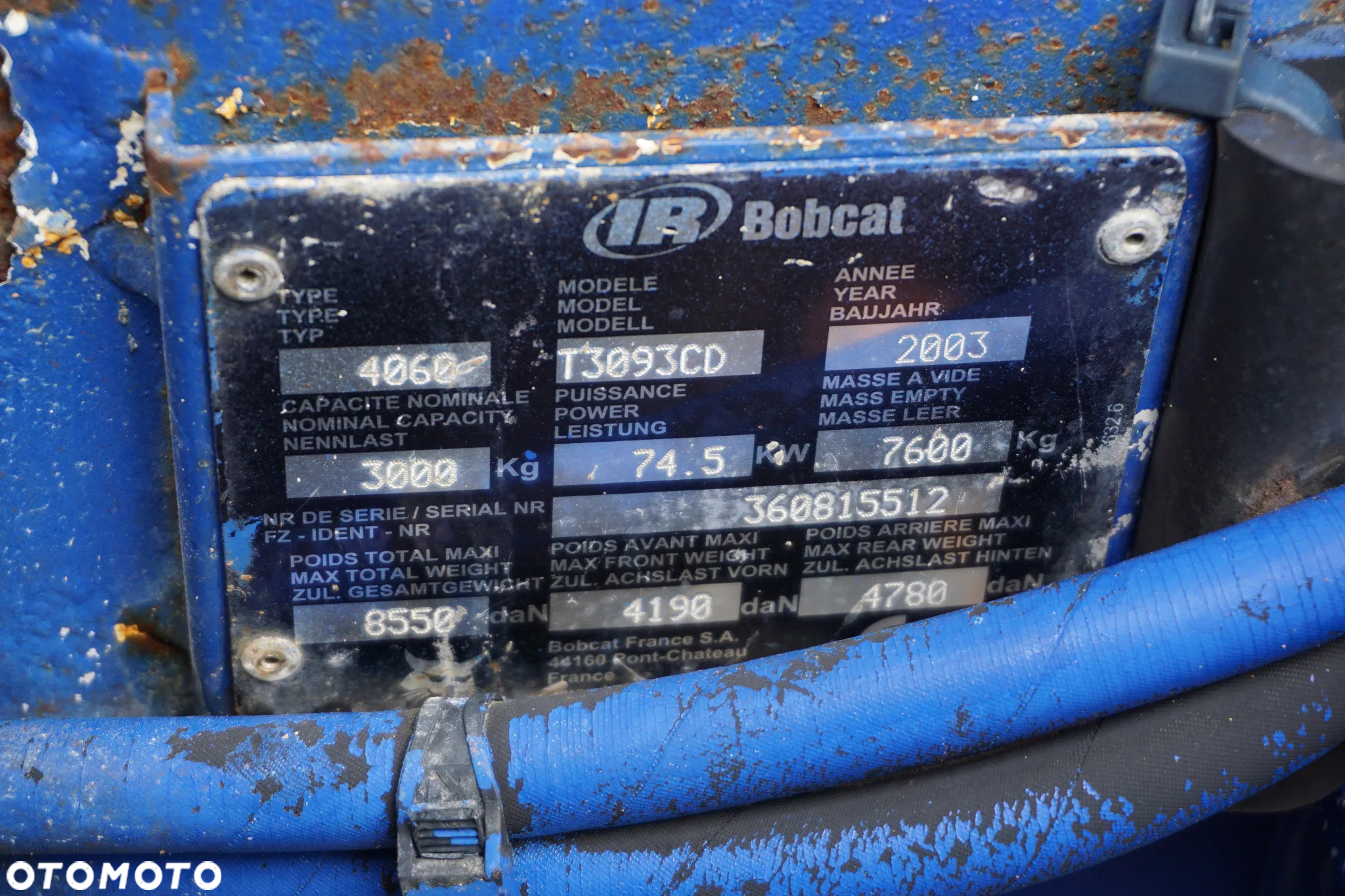 Bobcat T 3093 CD, 3t, 9,3m - 15