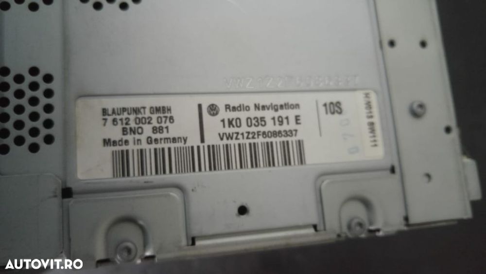 Navigatie cu radio cd player vw passat b6 1k0035191e - 2