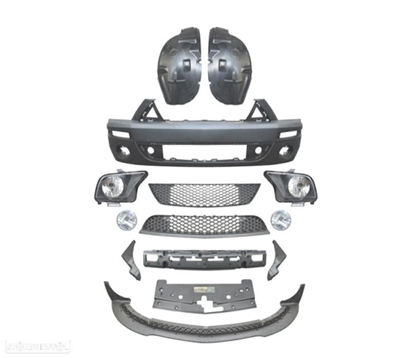 PARA-CHOQUES FRONTAL FORD MUSTANG 05-09 LOOK GT500 - 2