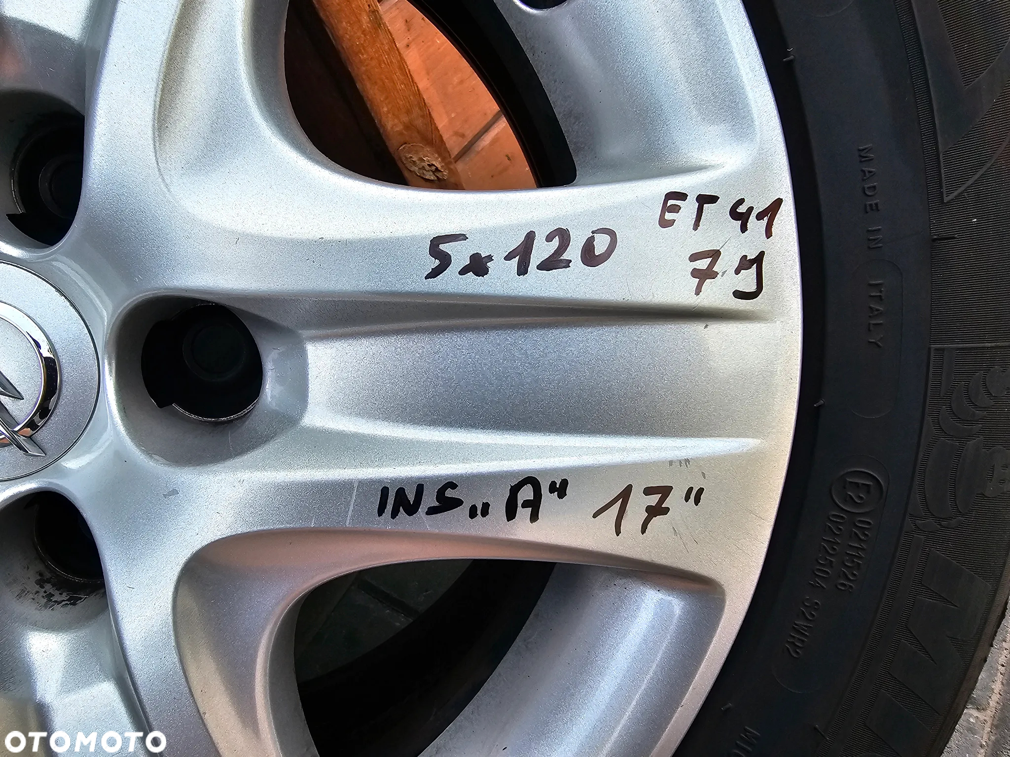 FELGI STALOWE STRUKTURALNE DEKLE OPONY LETNIE OPEL INSIGNIA 5X120 17 CALI 225/55/17 IS41 - 12
