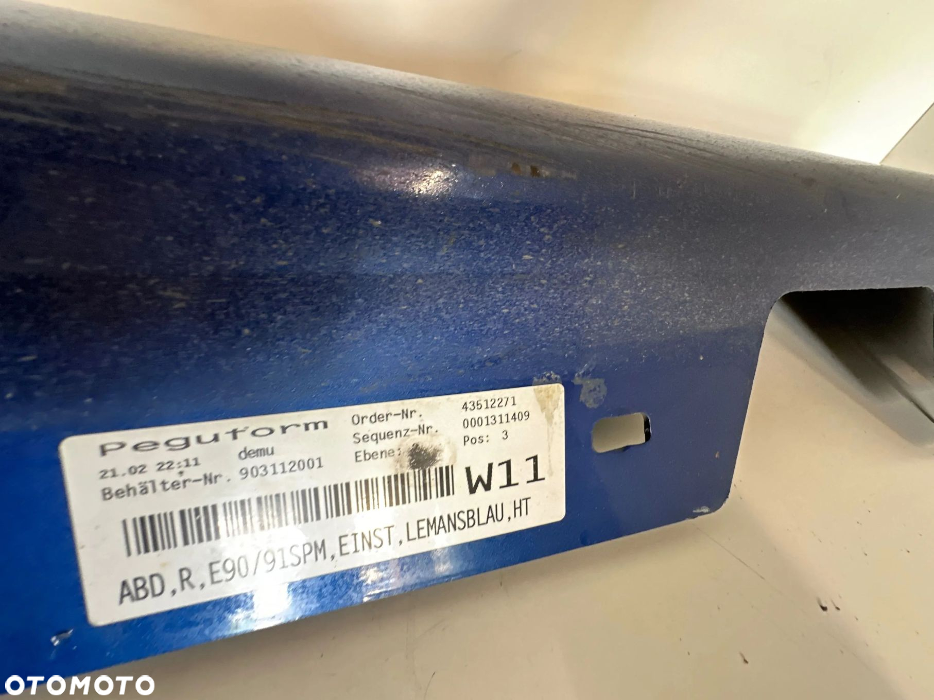BMW 3 E90 E91 2007 Listwa progowa 43512271 - 3