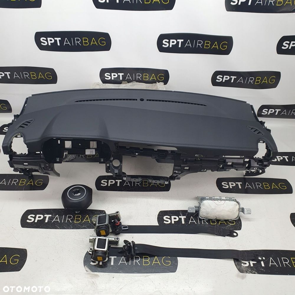 MG ZS DESKA ROZDZIELCZA KONSOLA KOKPIT PULPIT PODUSZKI AIRBAG AIR BAG PASY KIT SET - 1