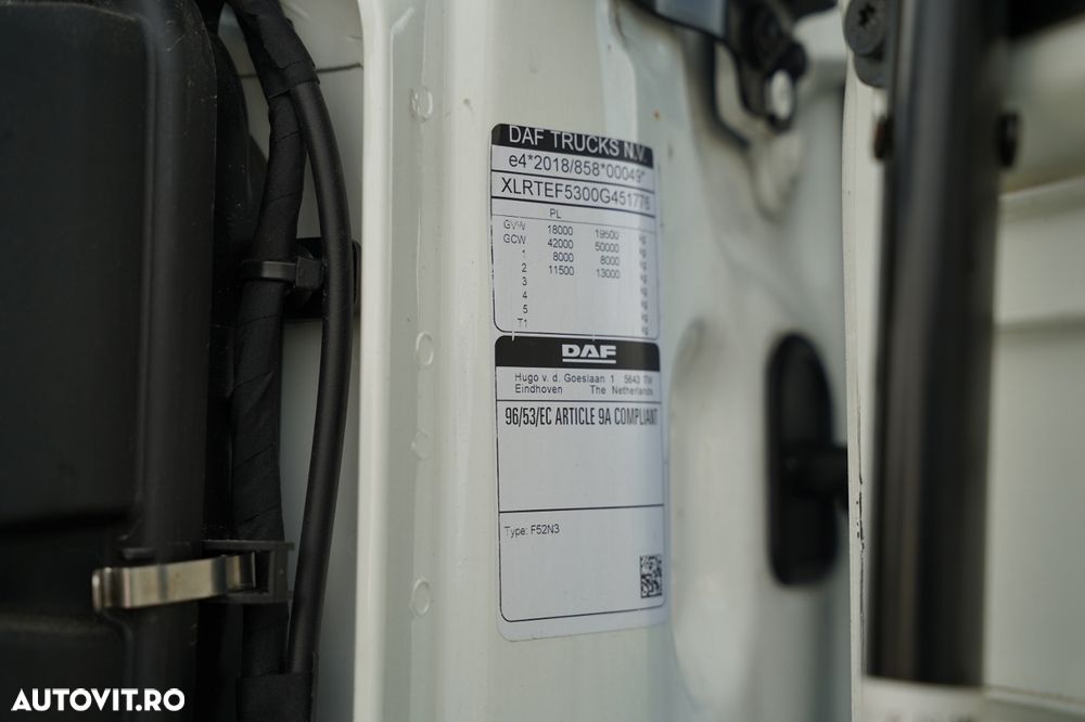 DAF XG 480 / RETARDER / I-PARK COOL / CONTRACT DE SERVICE DUPĂ GOLD / REZERVORE 1.400 L - 38